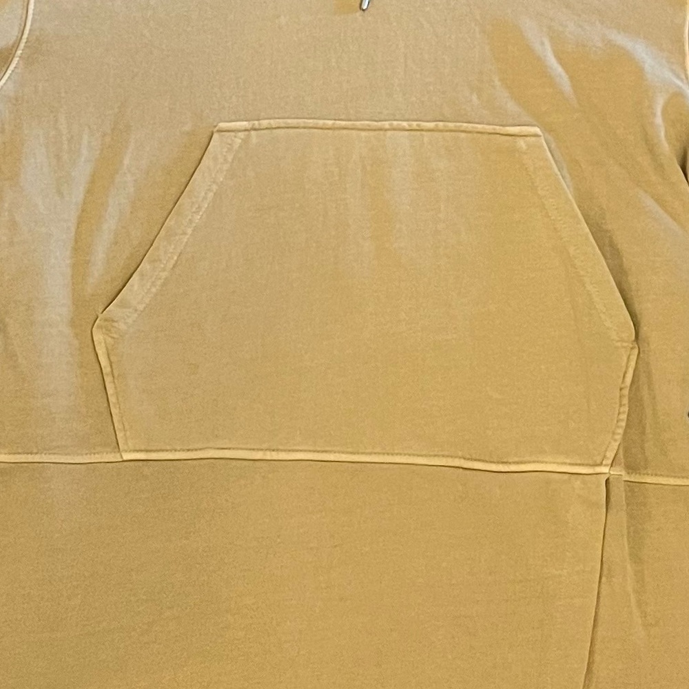 7 For All ManKind Tan Hooded Sweatshirt Dress - Picture 4 of 4